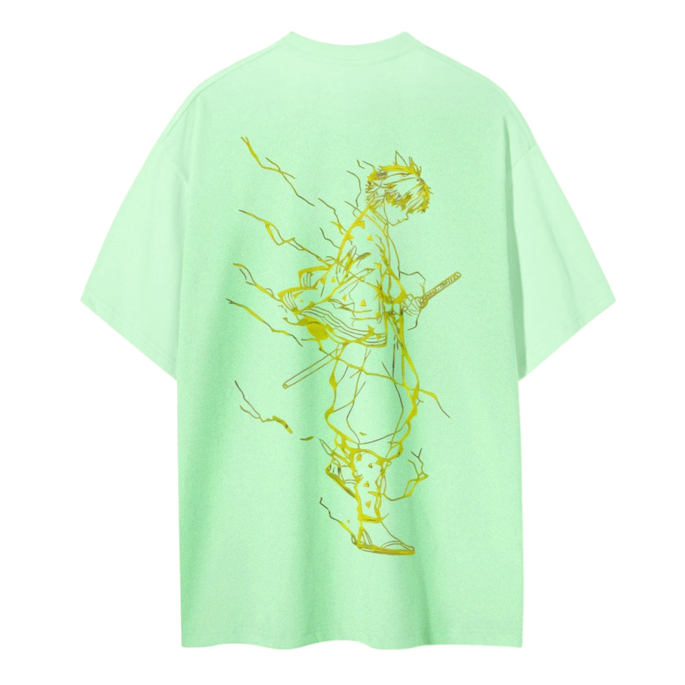 Demon Slayer Cotton Unisex Crew Neck Anime T-Shirt