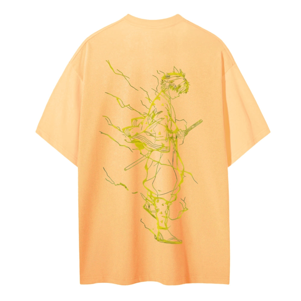 Demon Slayer Cotton Unisex Crew Neck Anime T-Shirt