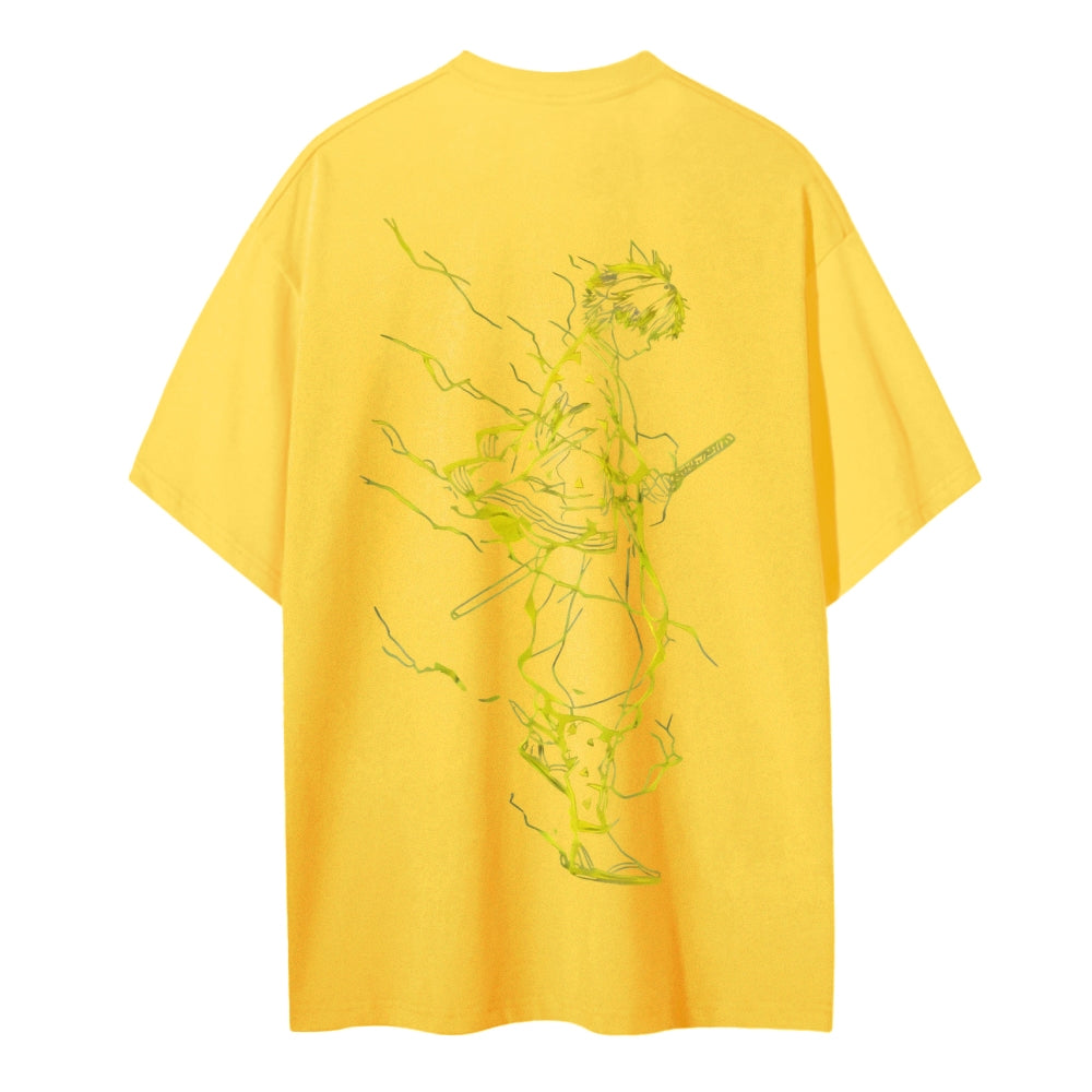 Demon Slayer Cotton Unisex Crew Neck Anime T-Shirt