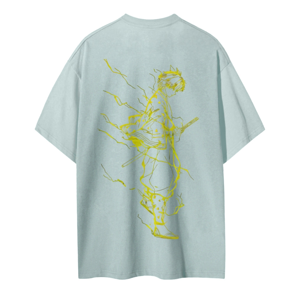 Demon Slayer Cotton Unisex Crew Neck Anime T-Shirt