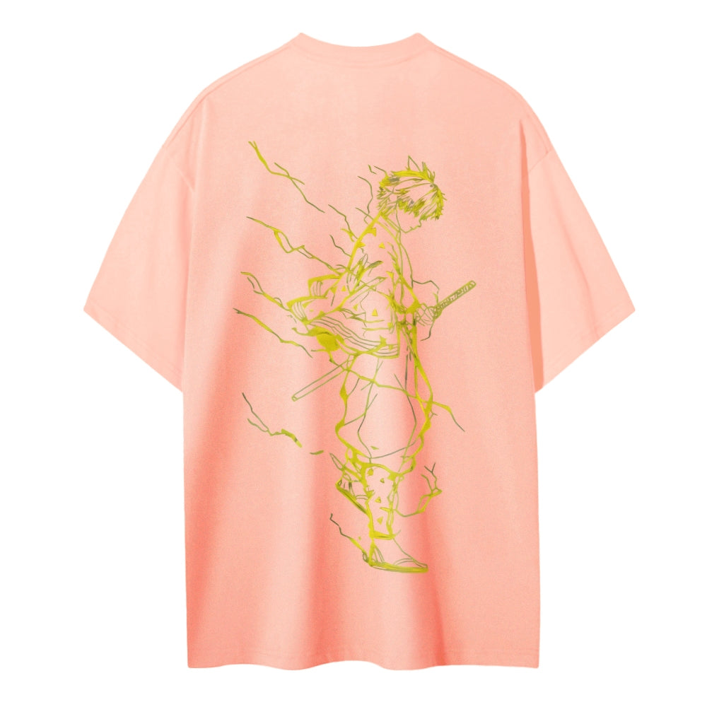 Demon Slayer Cotton Unisex Crew Neck Anime T-Shirt
