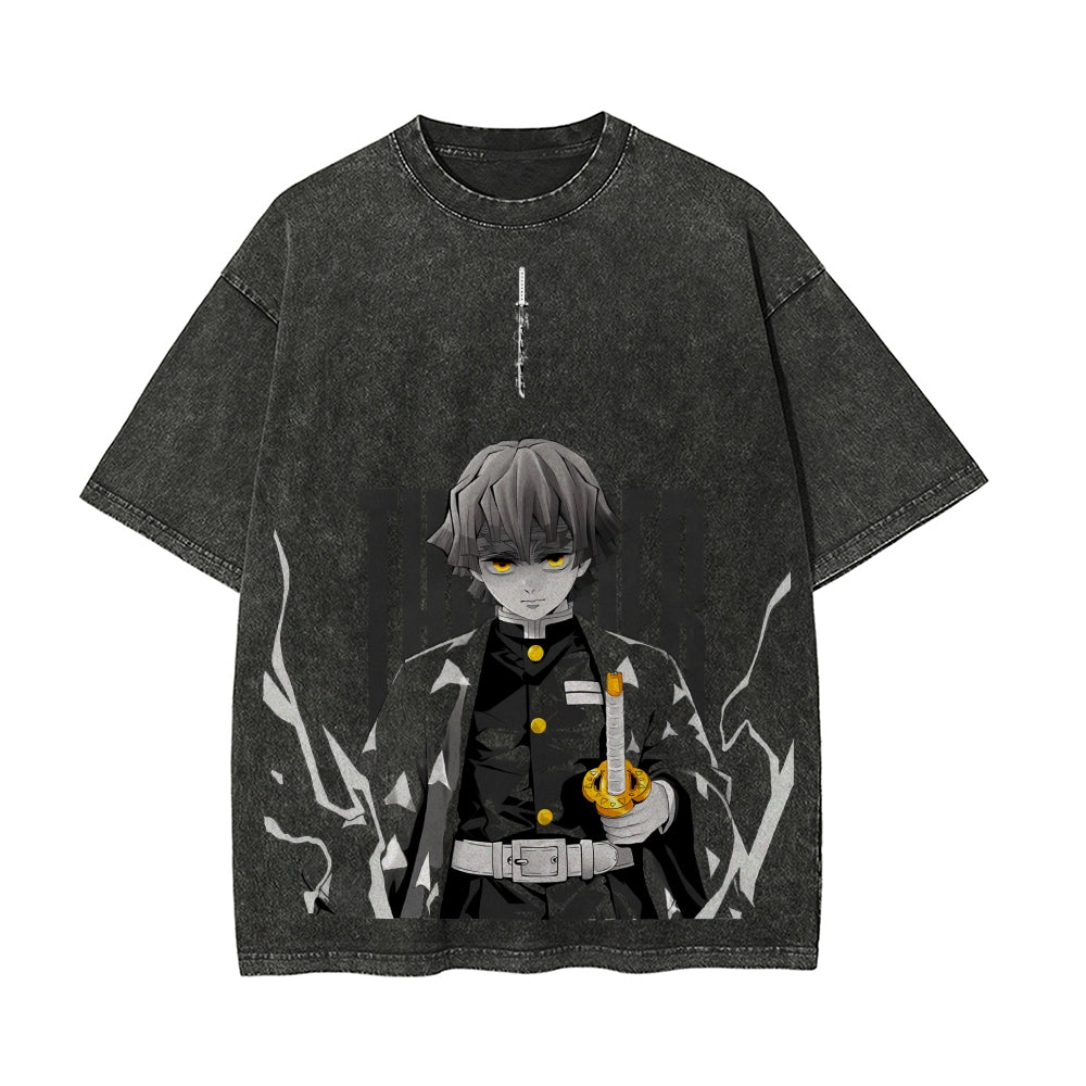 Vintage Oversized T-Shirt Demon Slayer