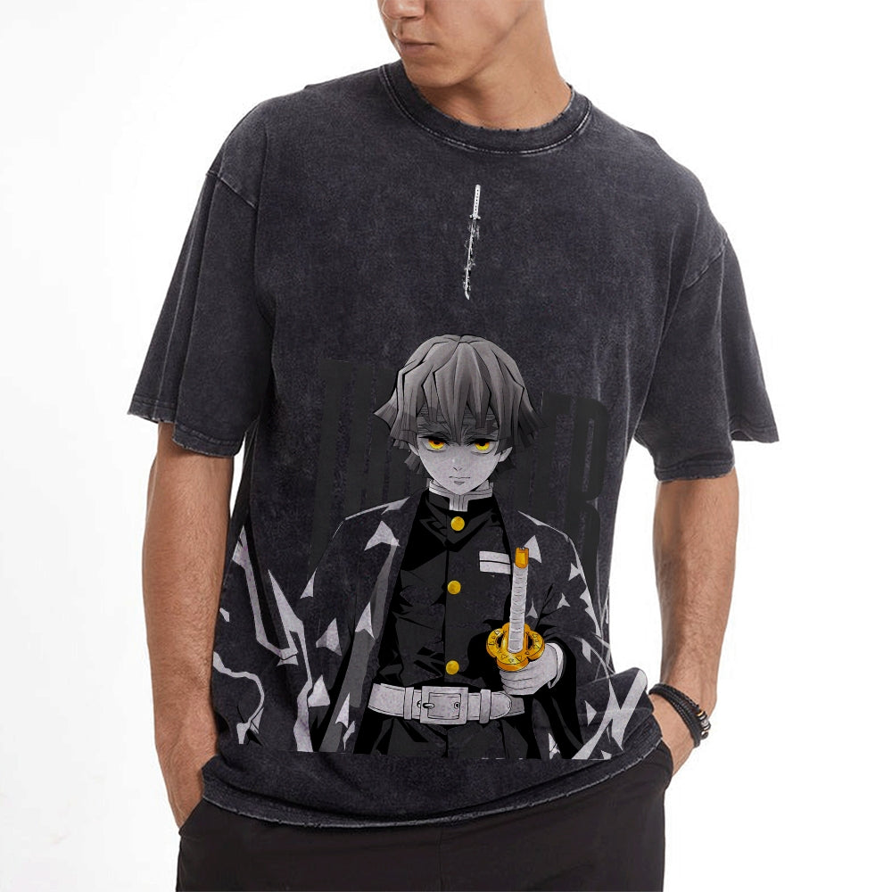 Vintage Oversized T-Shirt Demon Slayer