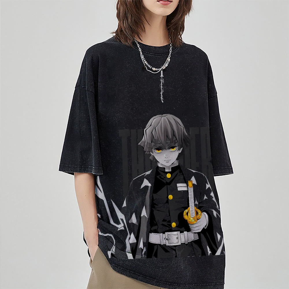 Vintage Oversized T-Shirt Demon Slayer
