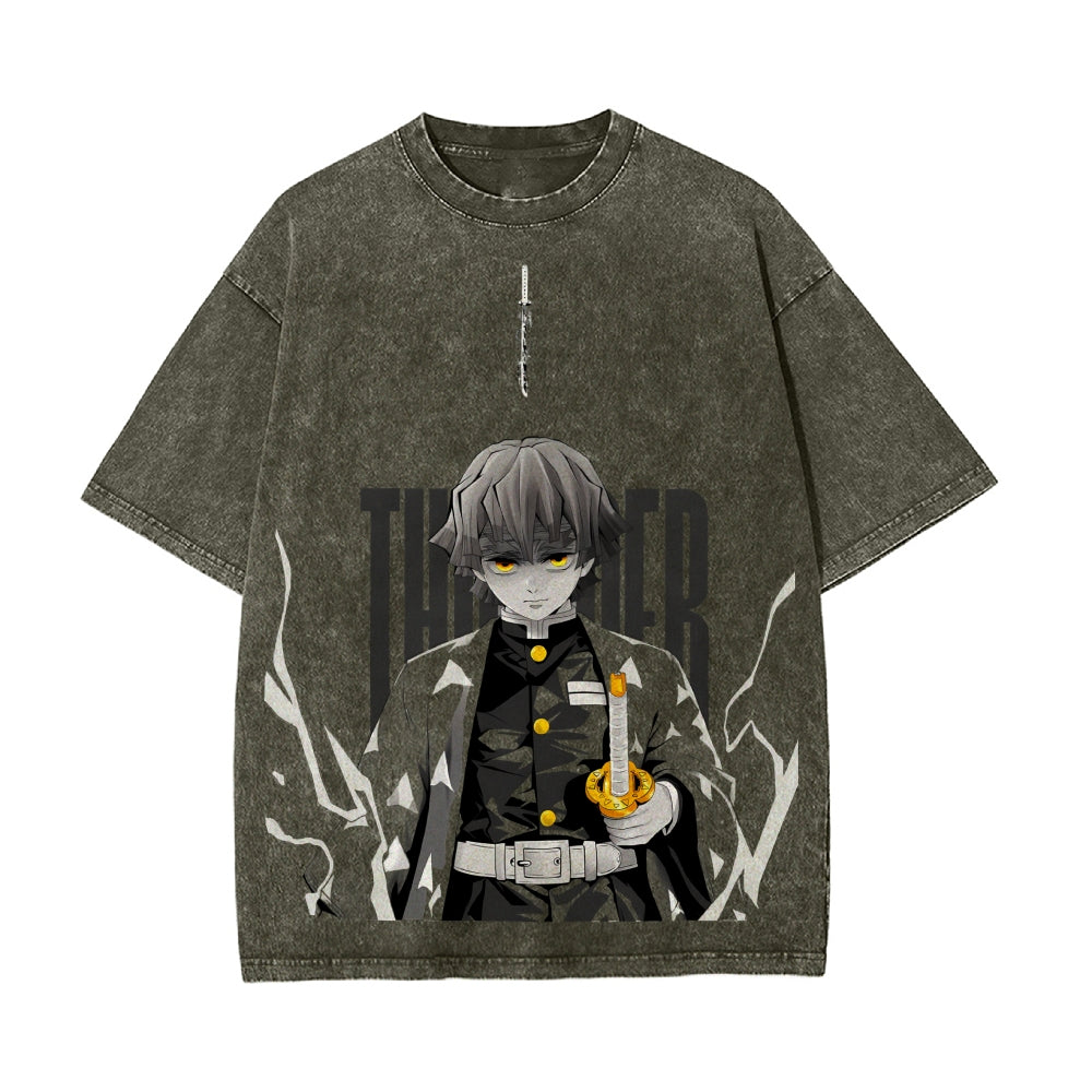 Vintage Oversized T-Shirt Demon Slayer