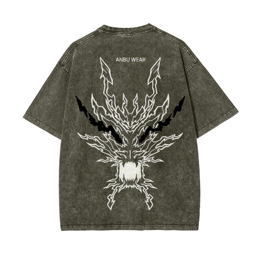 Vintage Oversized T-Shirt Demon Slayer