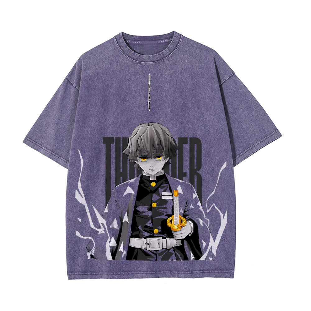 Vintage Oversized T-Shirt Demon Slayer