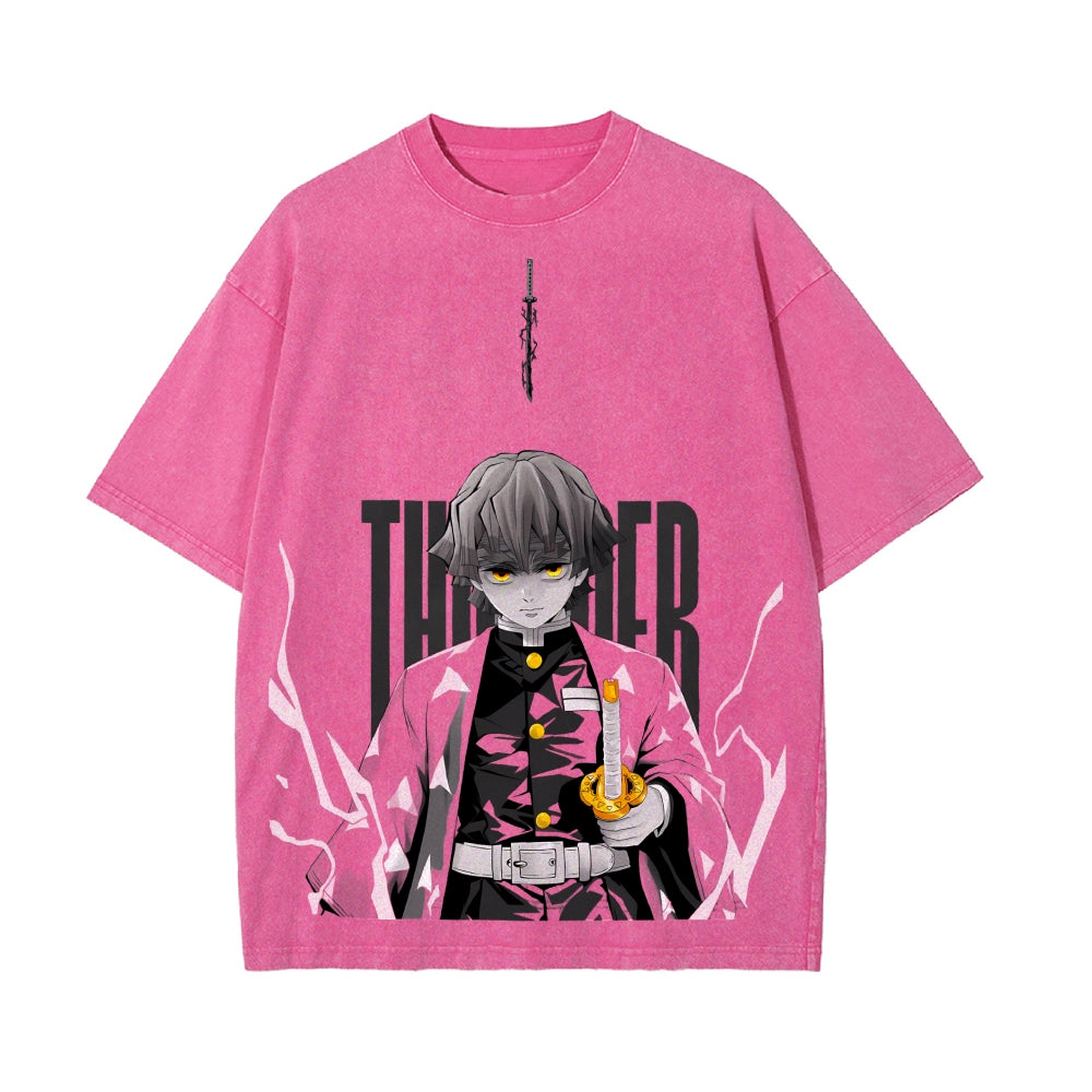 Vintage Oversized T-Shirt Demon Slayer