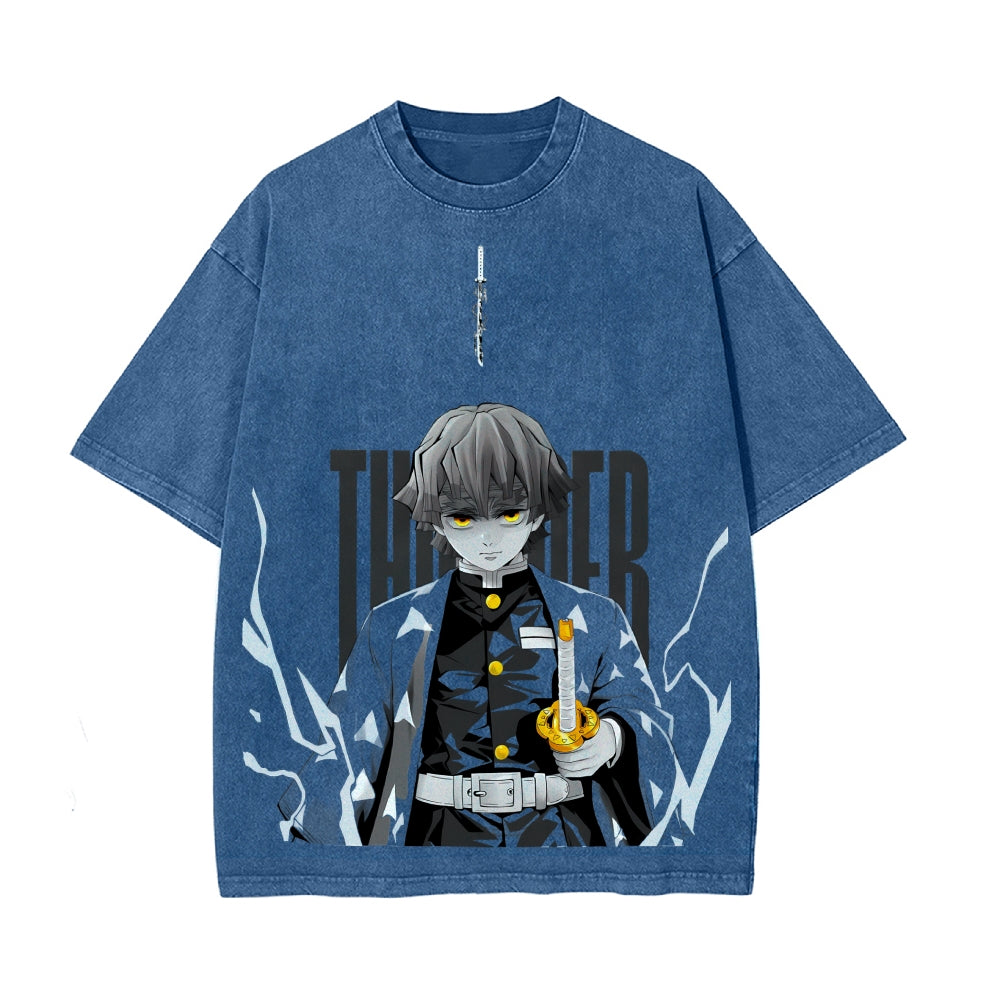 Vintage Oversized T-Shirt Demon Slayer