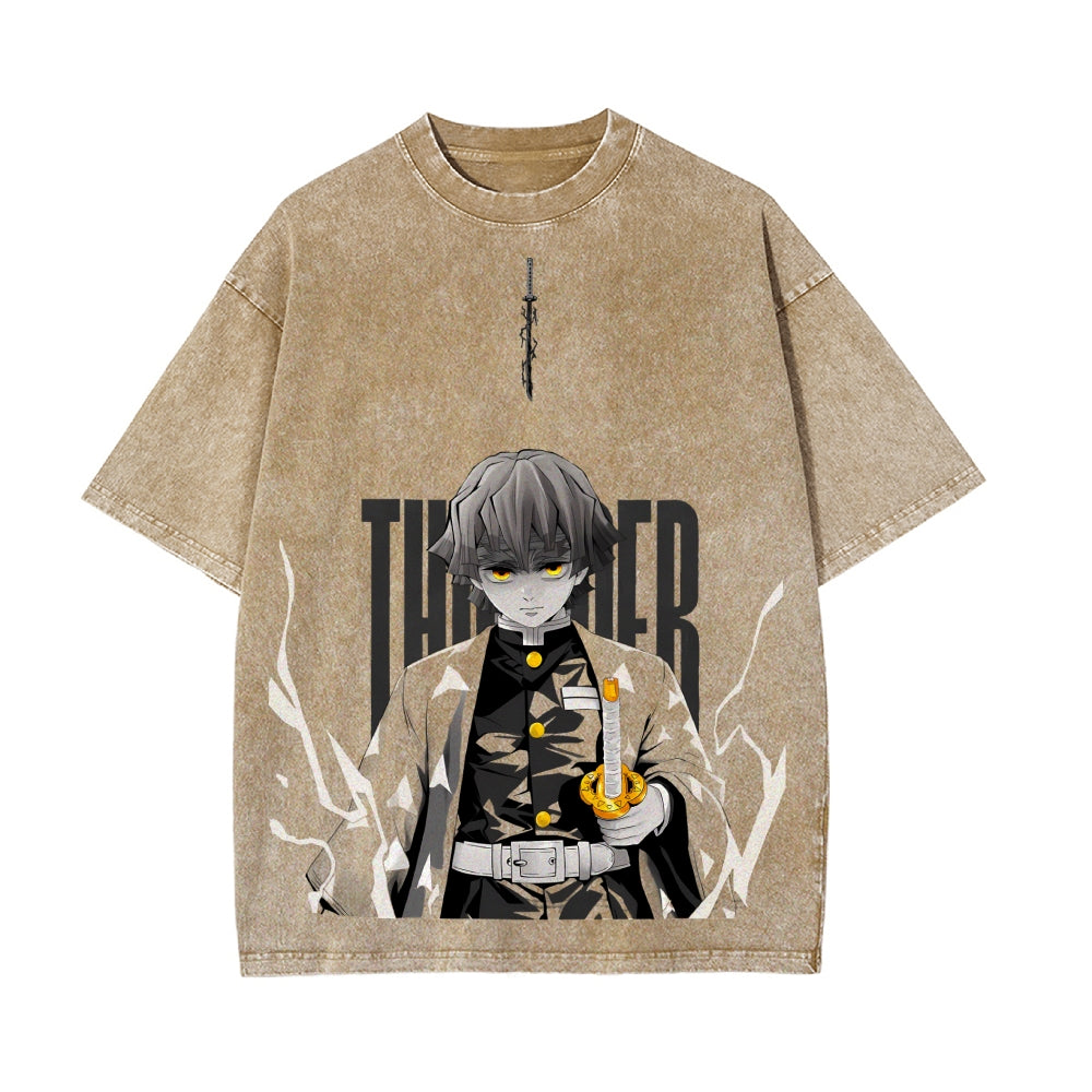 Vintage Oversized T-Shirt Demon Slayer