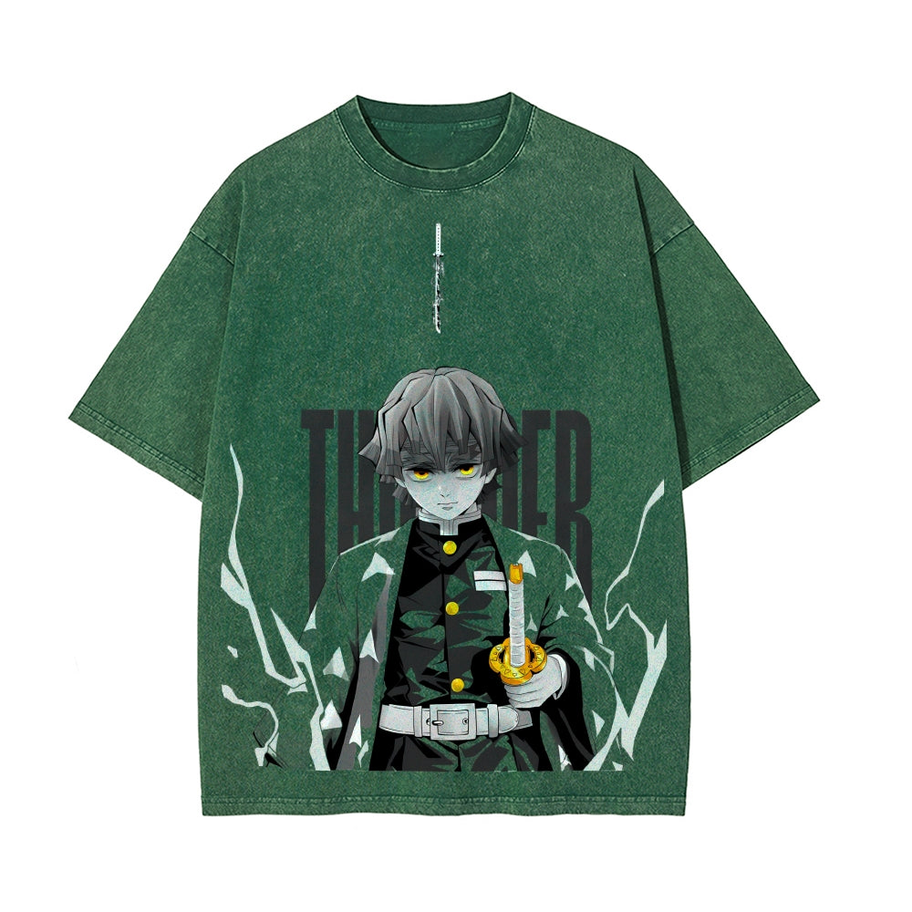 Vintage Oversized T-Shirt Demon Slayer