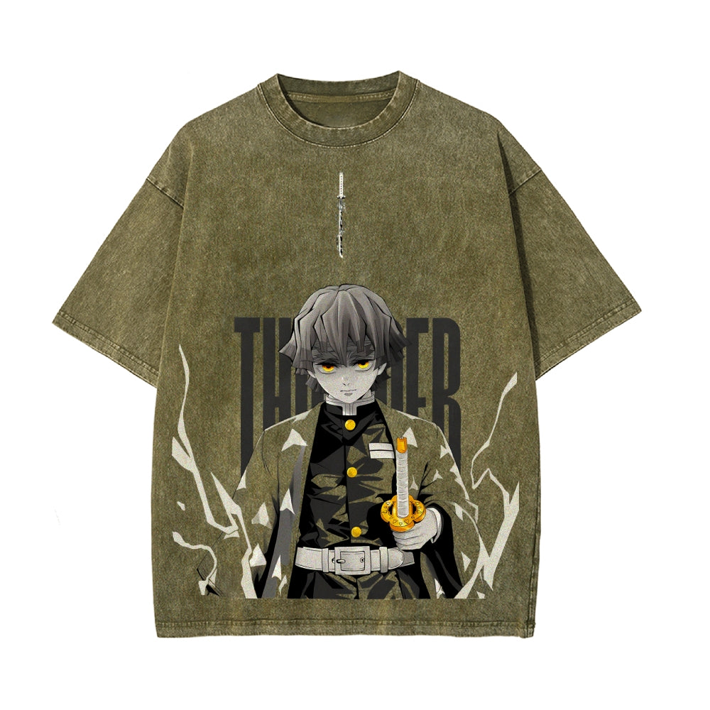 Vintage Oversized T-Shirt Demon Slayer