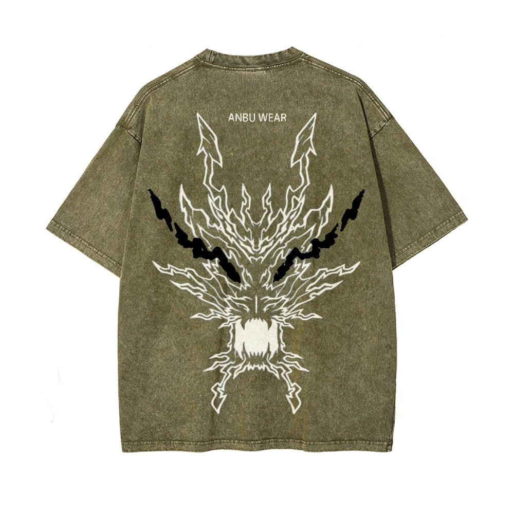 Vintage Oversized T-Shirt Demon Slayer