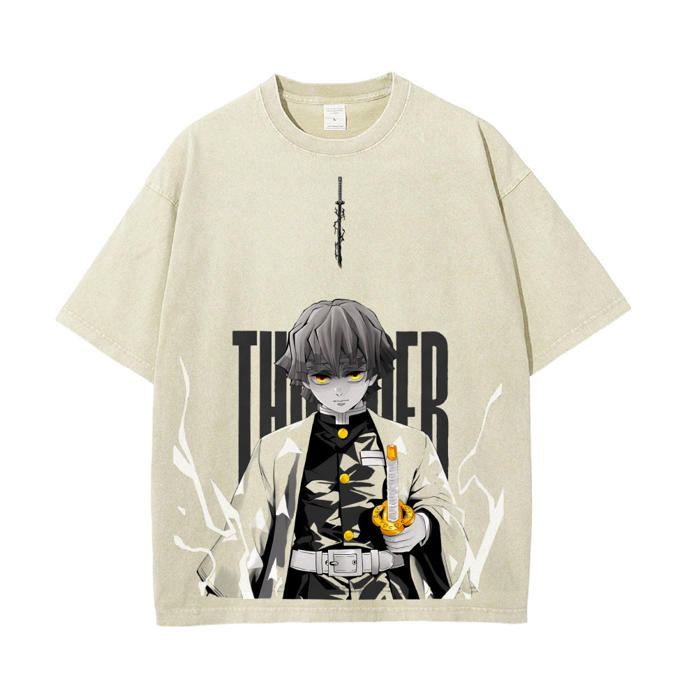 Vintage Oversized T-Shirt Demon Slayer