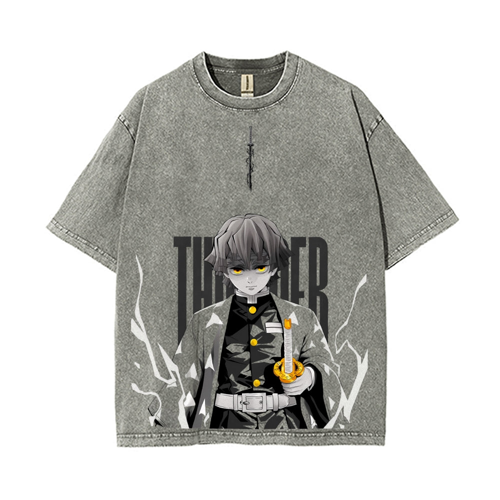 Vintage Oversized T-Shirt Demon Slayer
