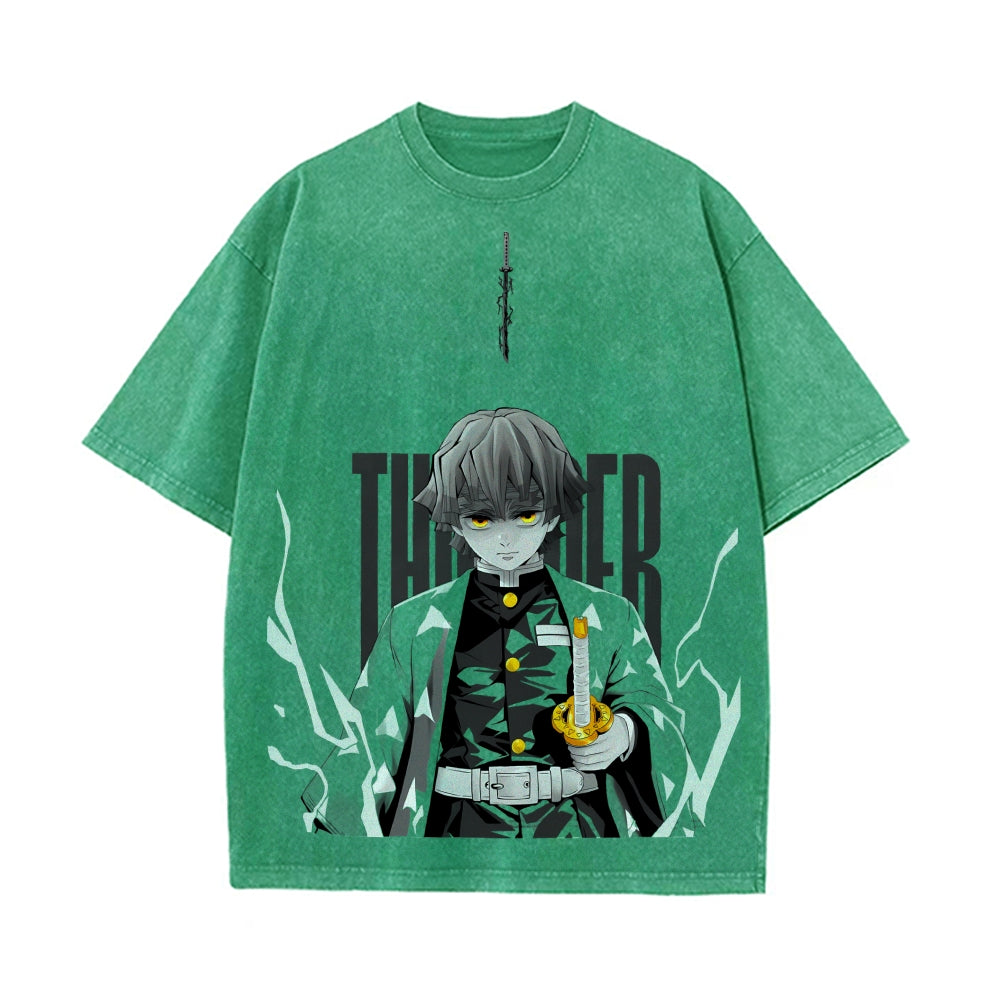 Vintage Oversized T-Shirt Demon Slayer