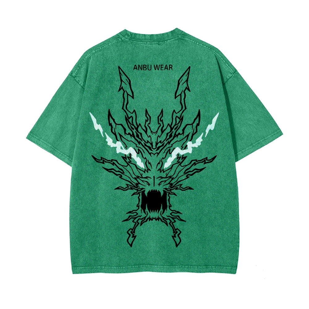 Vintage Oversized T-Shirt Demon Slayer