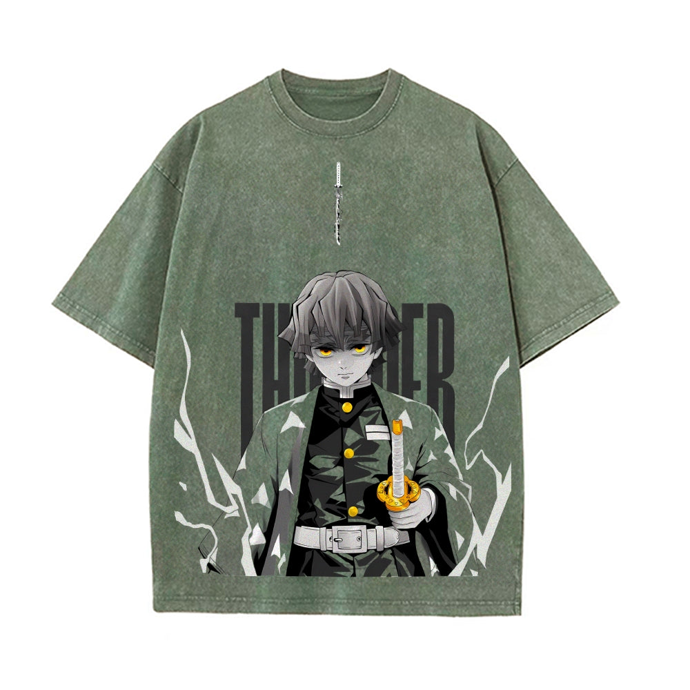 Vintage Oversized T-Shirt Demon Slayer