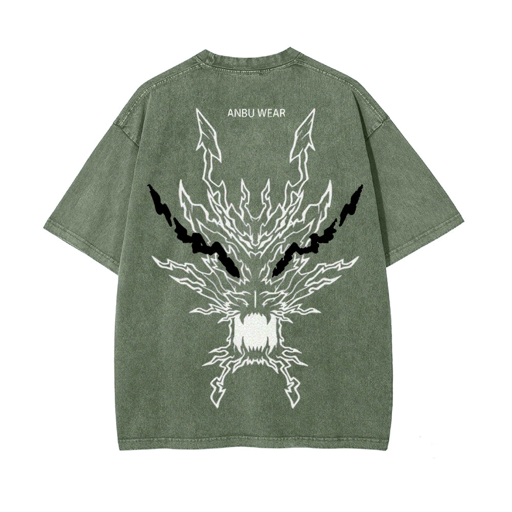 Vintage Oversized T-Shirt Demon Slayer