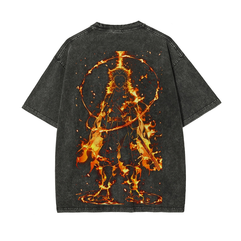 Vintage Oversized T-Shirt Demon Slayer