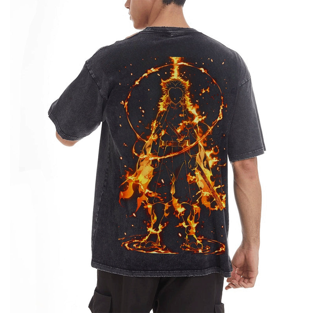 Vintage Oversized T-Shirt Demon Slayer