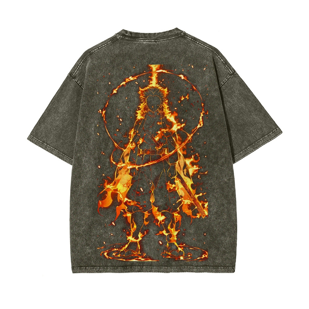 Vintage Oversized T-Shirt Demon Slayer