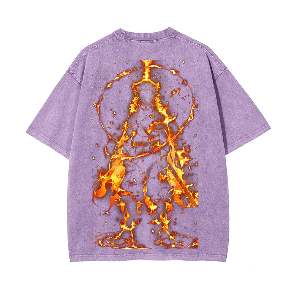 Vintage Oversized T-Shirt Demon Slayer