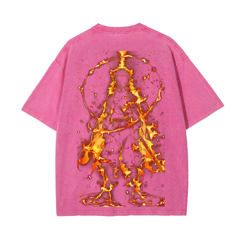 Vintage Oversized T-Shirt Demon Slayer