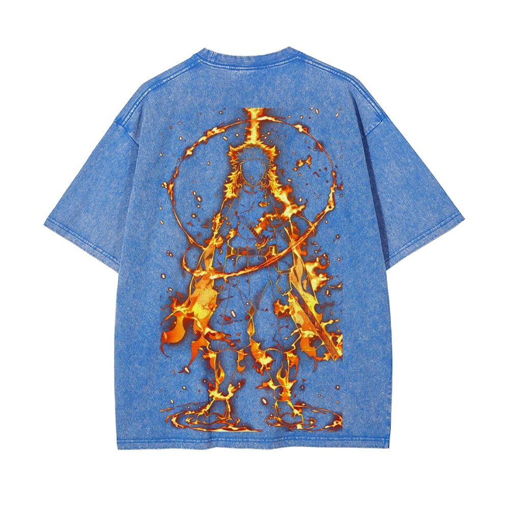 Vintage Oversized T-Shirt Demon Slayer