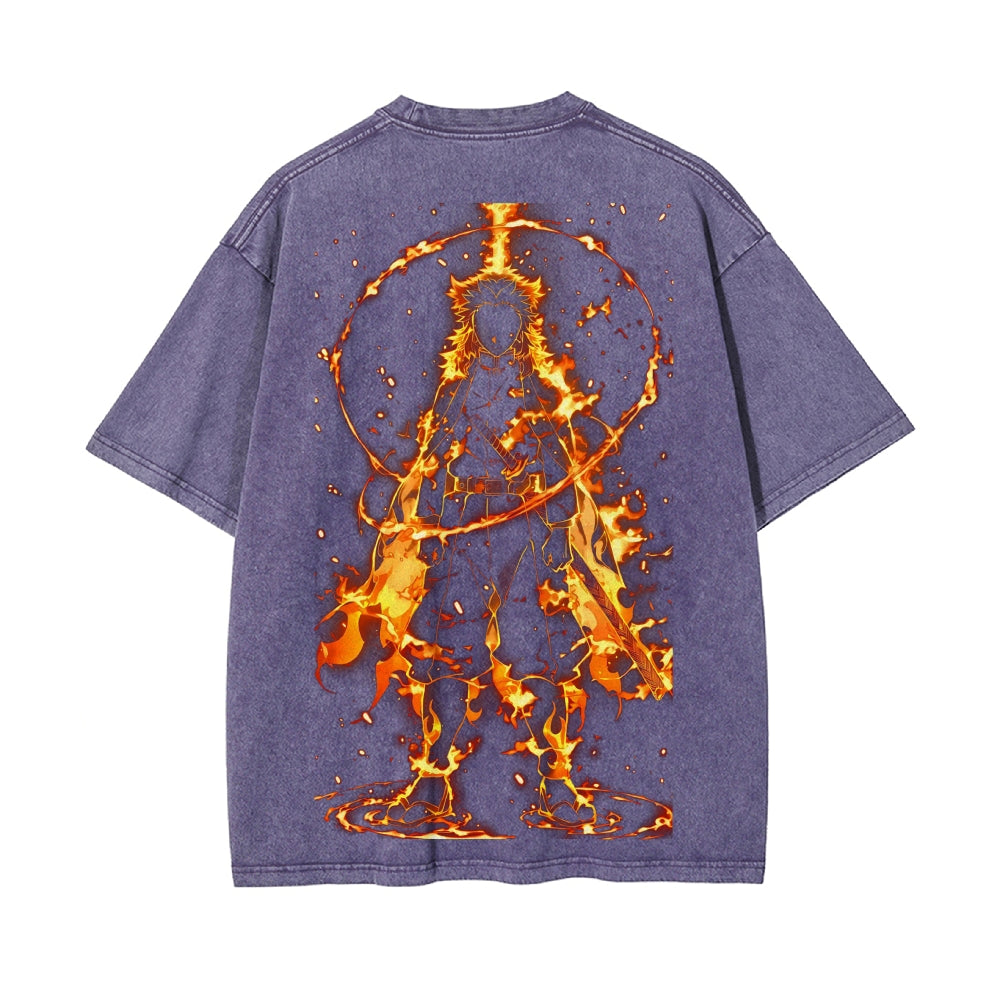 Vintage Oversized T-Shirt Demon Slayer