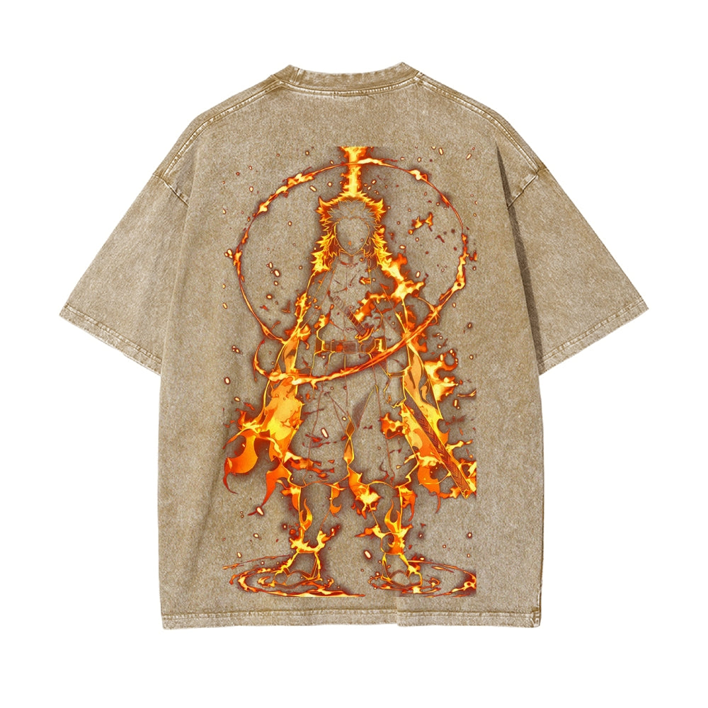Vintage Oversized T-Shirt Demon Slayer