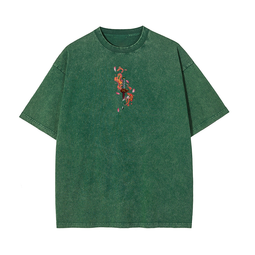 Vintage Oversized T-Shirt Demon Slayer