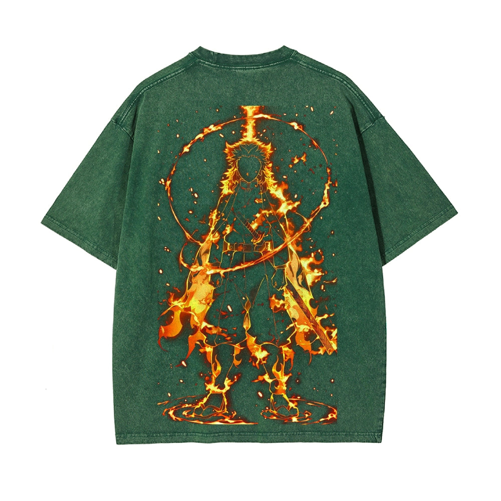 Vintage Oversized T-Shirt Demon Slayer