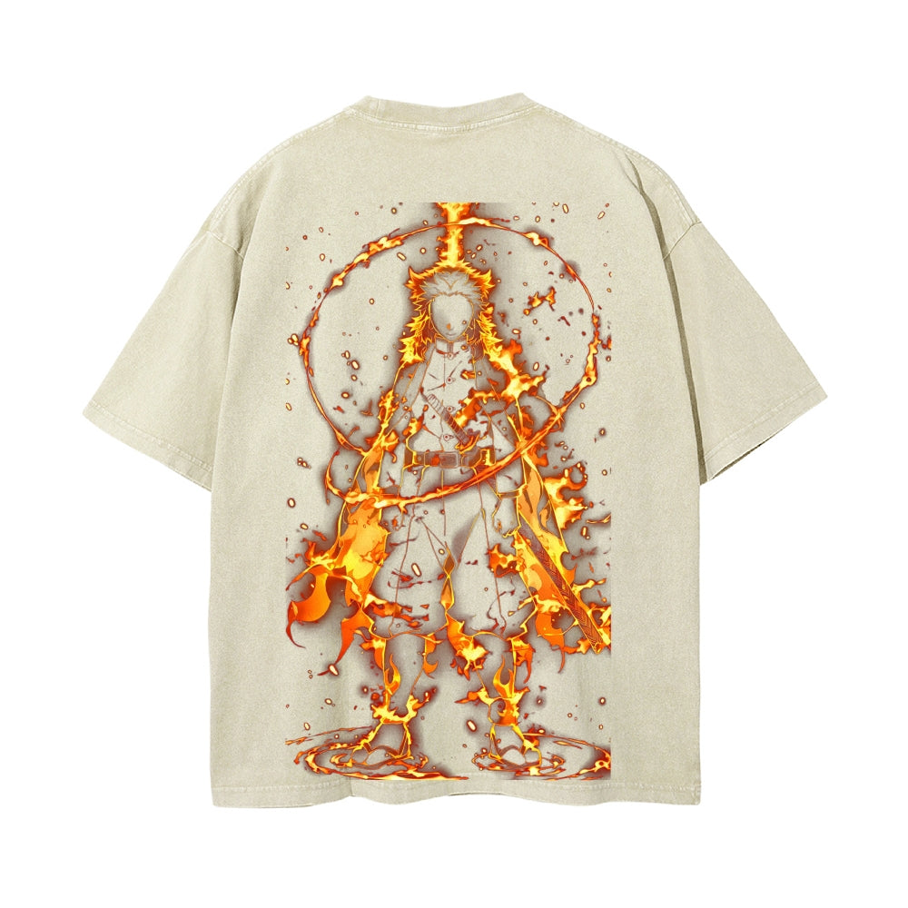 Vintage Oversized T-Shirt Demon Slayer