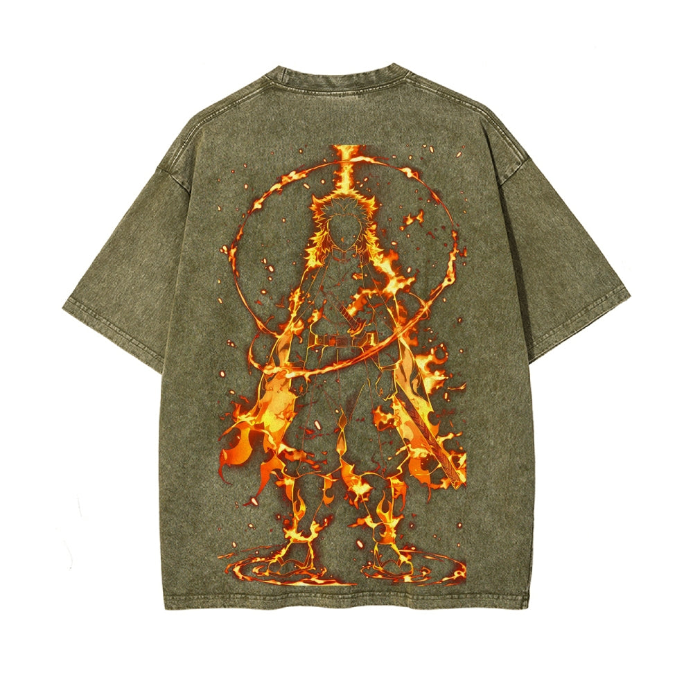 Vintage Oversized T-Shirt Demon Slayer