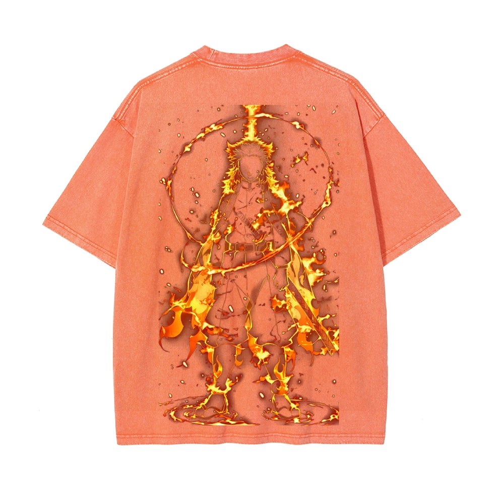 Vintage Oversized T-Shirt Demon Slayer