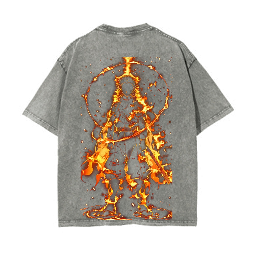 Vintage Oversized T-Shirt Demon Slayer