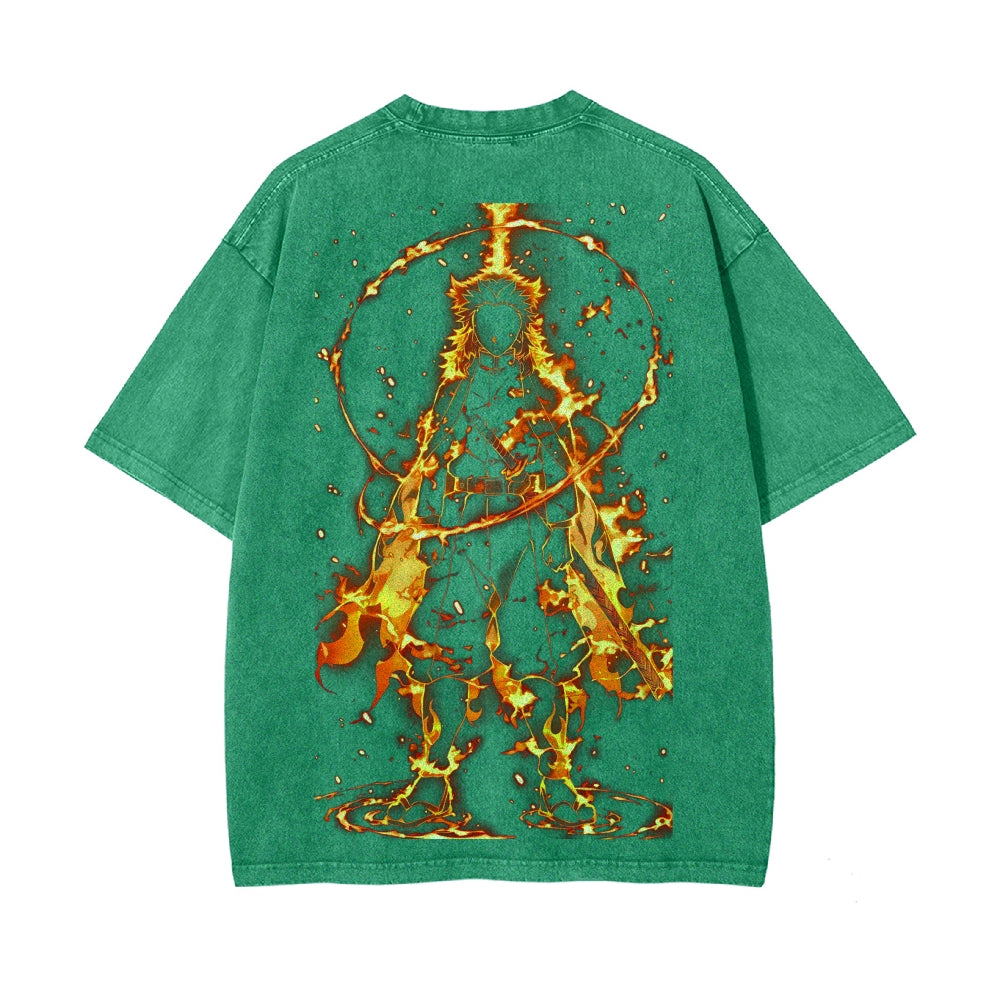 Vintage Oversized T-Shirt Demon Slayer
