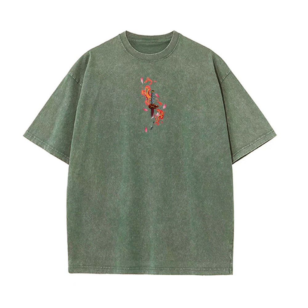 Vintage Oversized T-Shirt Demon Slayer