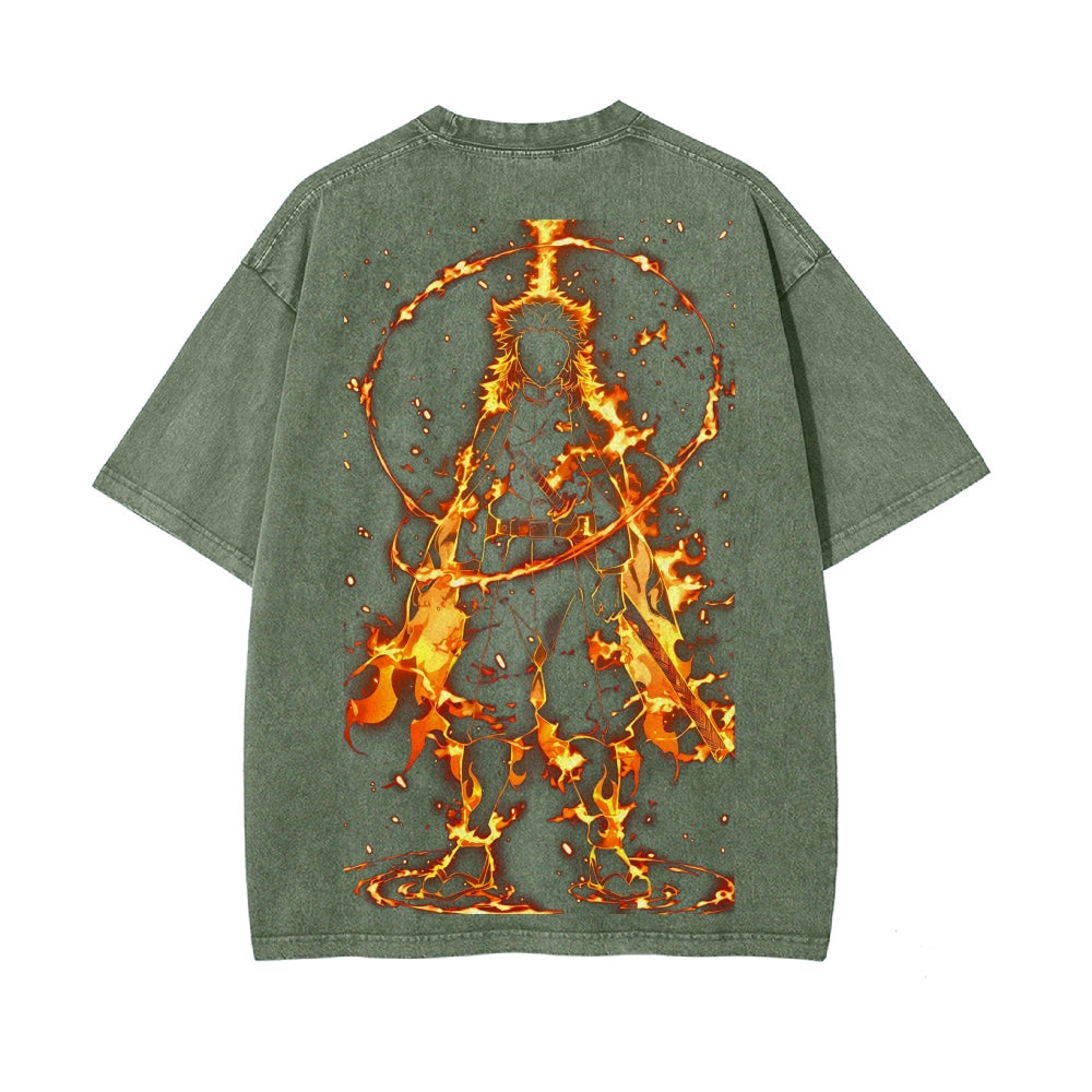 Vintage Oversized T-Shirt Demon Slayer