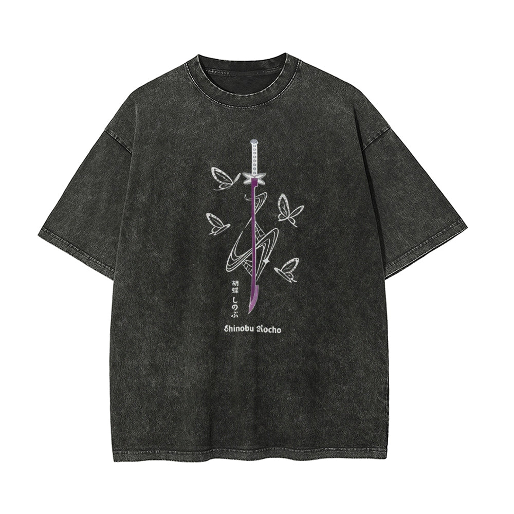 Vintage Oversized T-Shirt Demon Slayer
