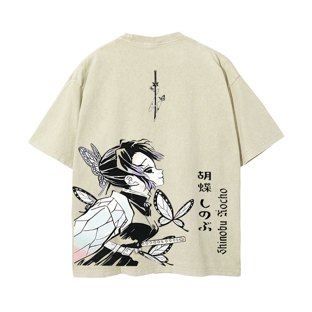 Vintage Oversized T-Shirt Demon Slayer