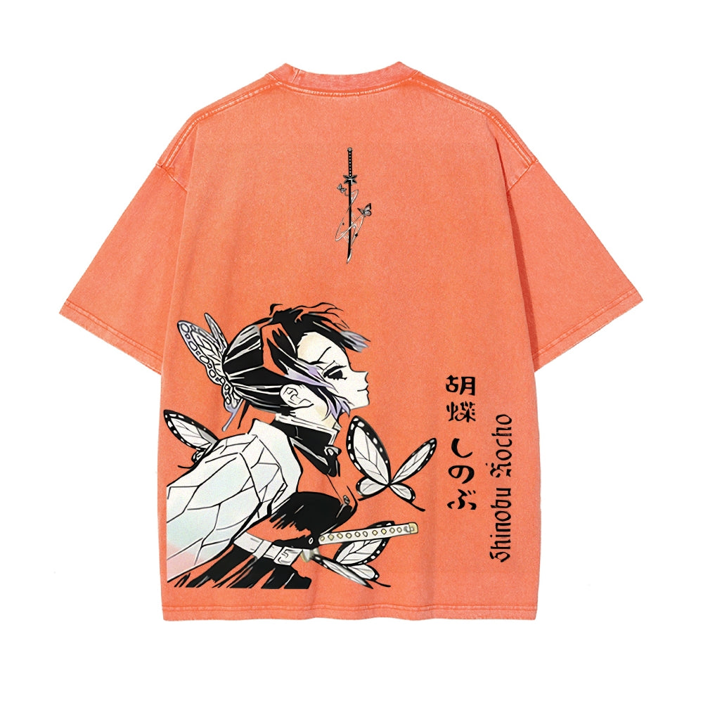 Vintage Oversized T-Shirt Demon Slayer