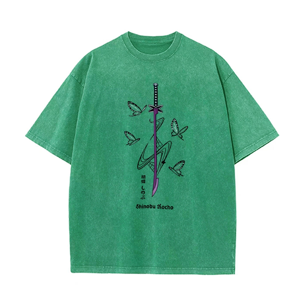 Vintage Oversized T-Shirt Demon Slayer