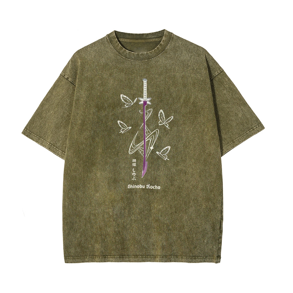 Vintage Oversized T-Shirt Demon Slayer