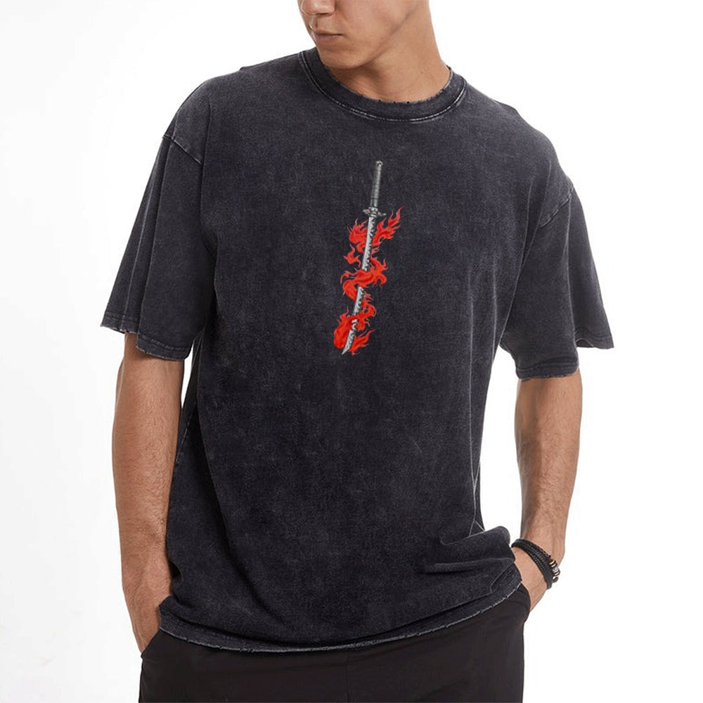 Vintage Oversized T-Shirt Demon Slayer