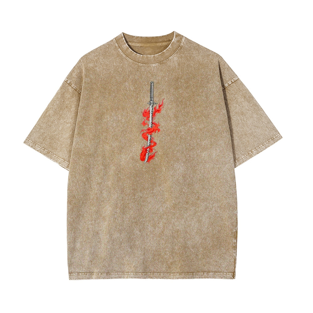 Vintage Oversized T-Shirt Demon Slayer