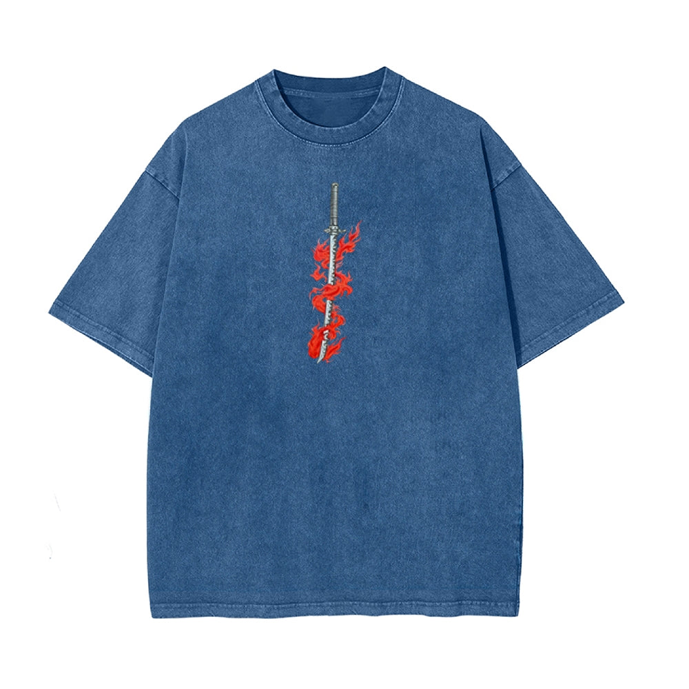 Vintage Oversized T-Shirt Demon Slayer