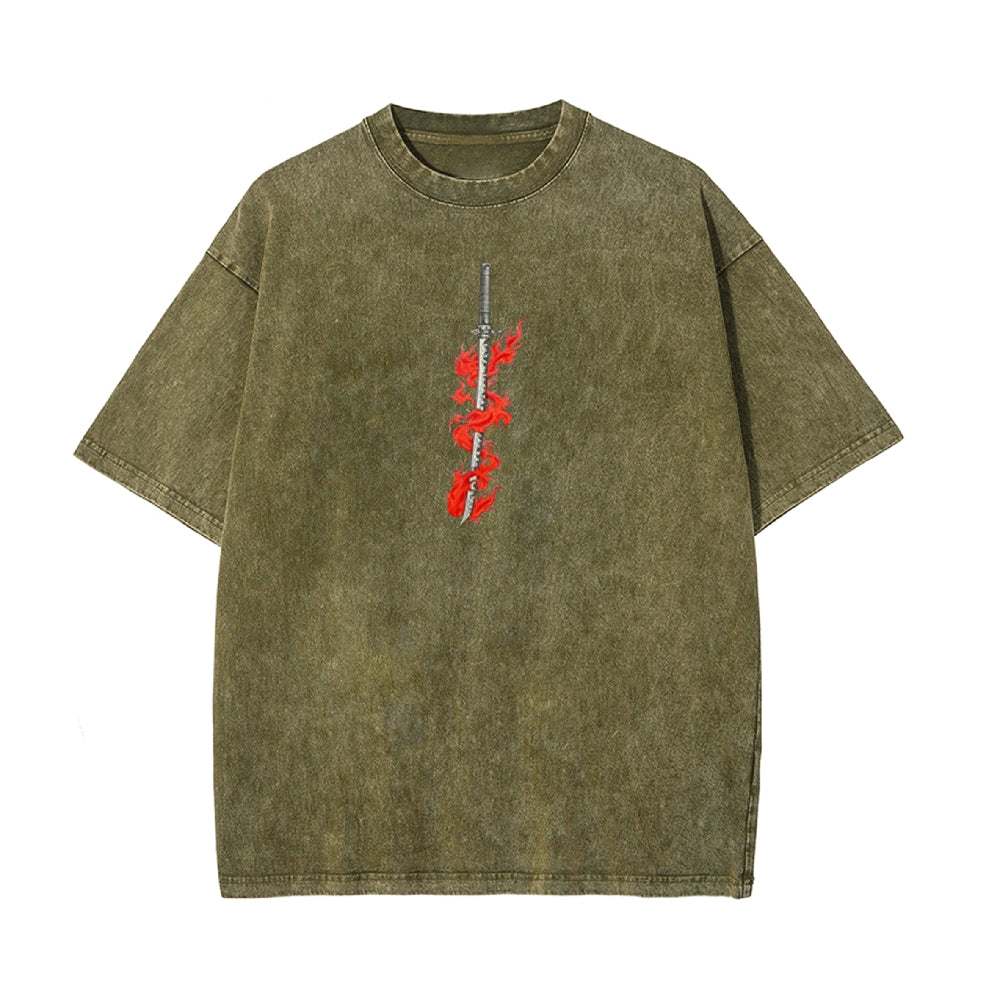 Vintage Oversized T-Shirt Demon Slayer