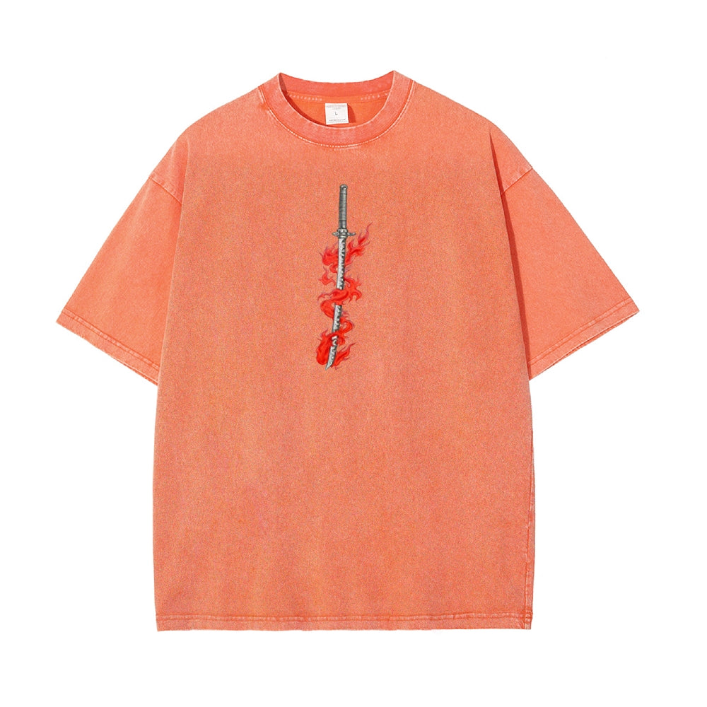 Vintage Oversized T-Shirt Demon Slayer